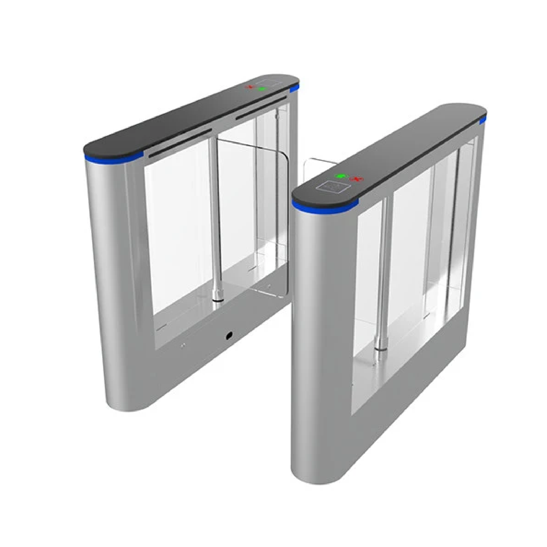 Torniquete de barrera de aletas de motor servo sin escobillas, compuertas electrónicas de torniquetes 24V 500W