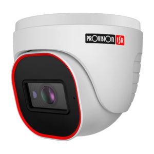 Cámara de 2MP con lente fijo y pequeña cúpula/torreta con LED IR